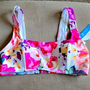 Cupshe floral bikini top brand new with tags size small